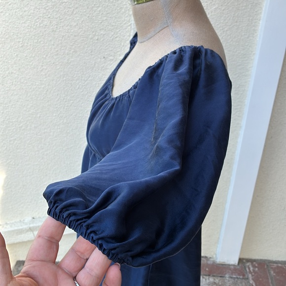 Vintage Betsey Johnson 100% silk gorgeous 90’s rare short prairie dress. - Picture 8 of 14